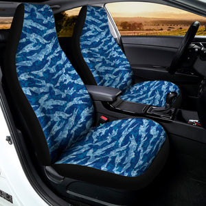 Navy Tiger Stripe Camo Pattern Print Universal Fit Car Seat Covers