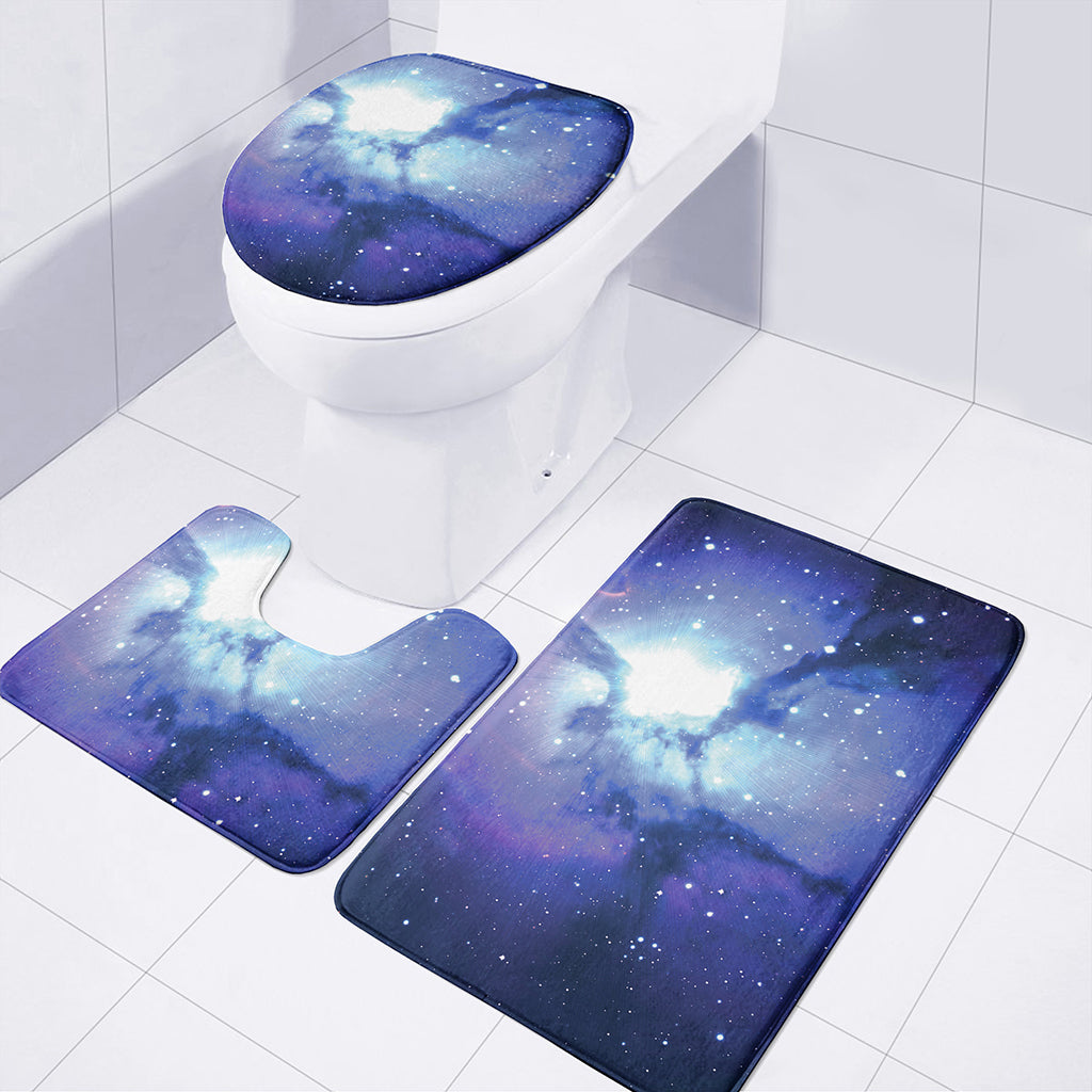 Nebula Space Print 3 Piece Bath Mat Set
