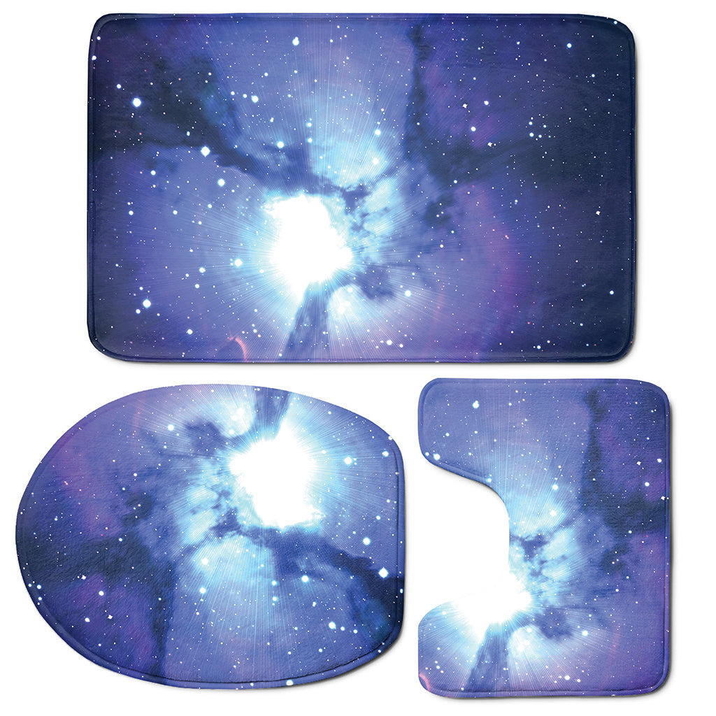 Nebula Space Print 3 Piece Bath Mat Set