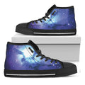 Nebula Space Print Black High Top Sneakers