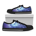 Nebula Space Print Black Low Top Sneakers
