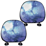Nebula Space Print Car Headrest Covers