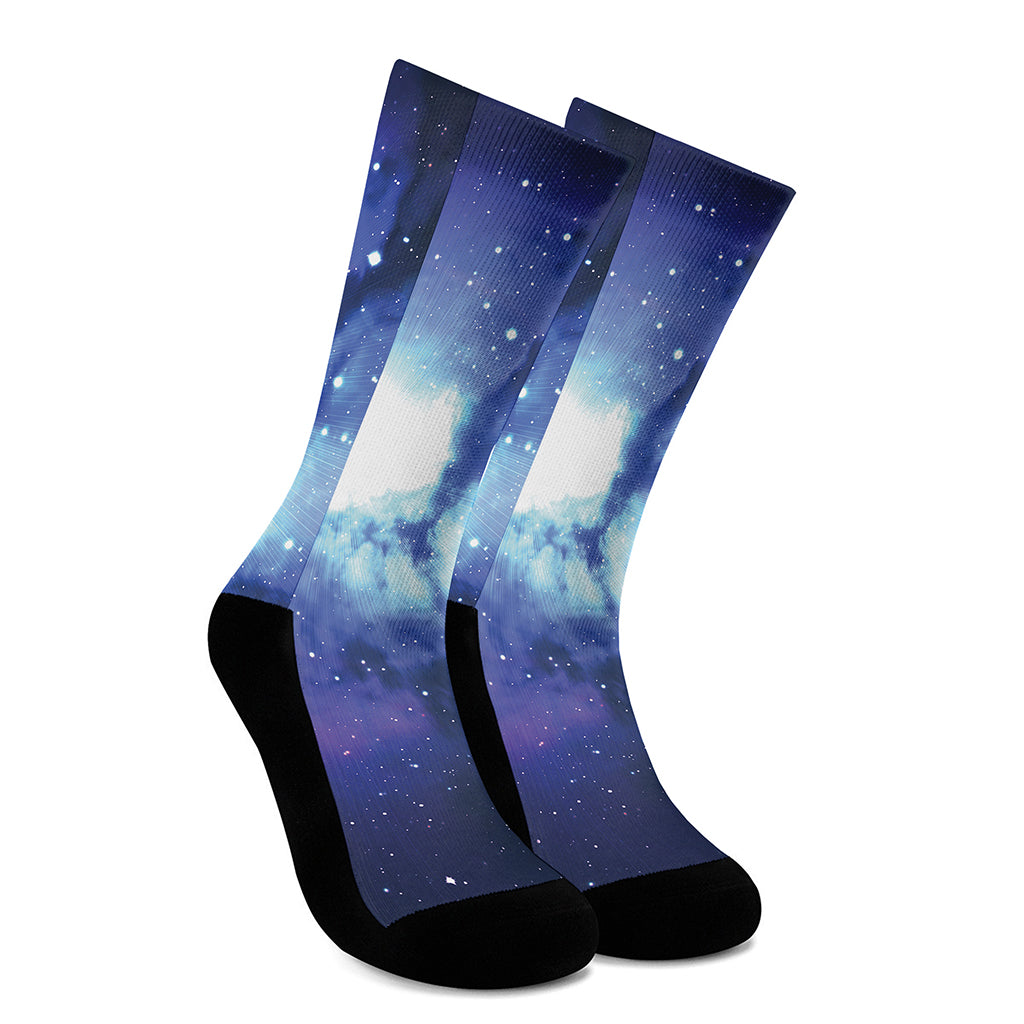 Nebula Space Print Crew Socks