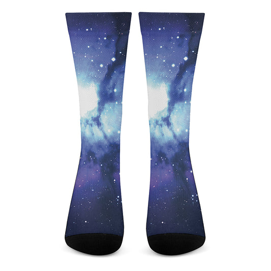 Nebula Space Print Crew Socks