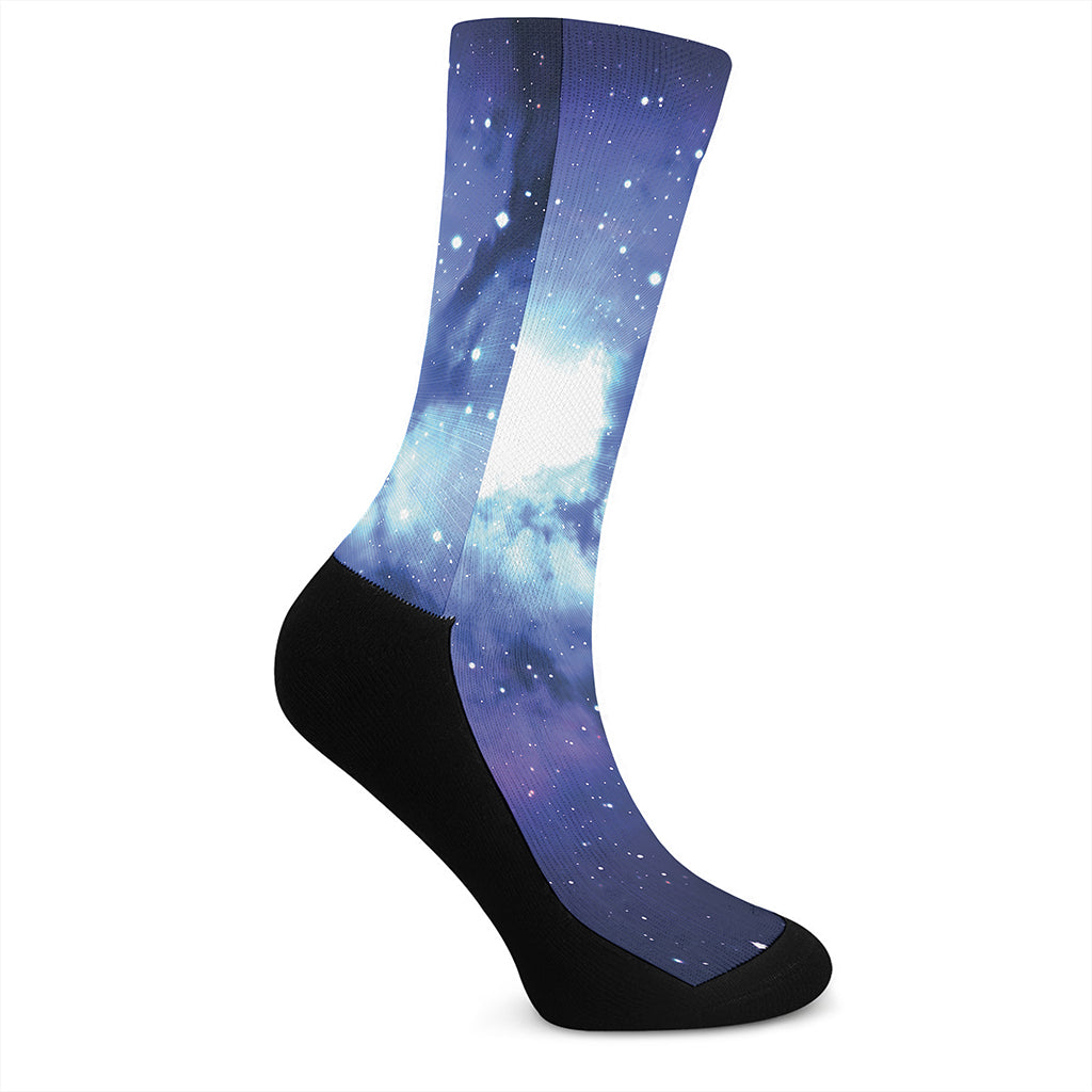 Nebula Space Print Crew Socks