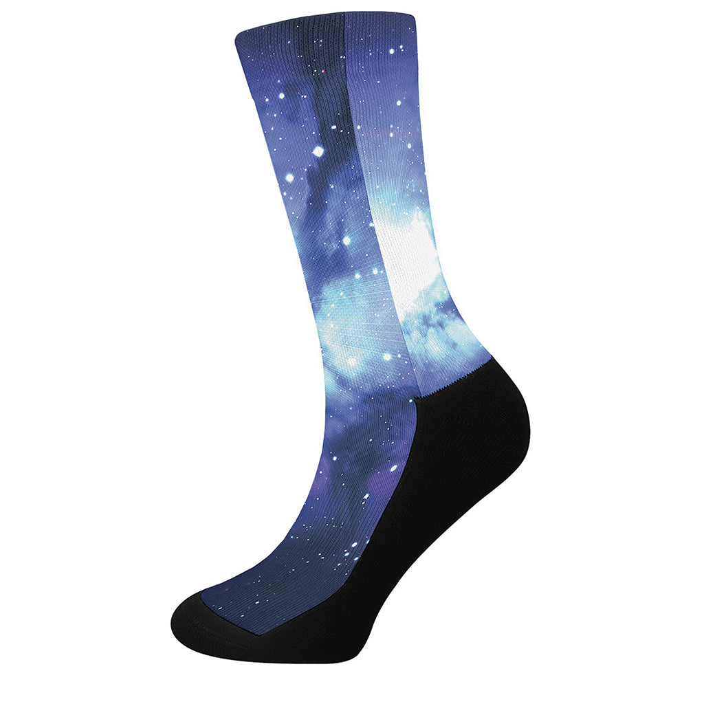 Nebula Space Print Crew Socks