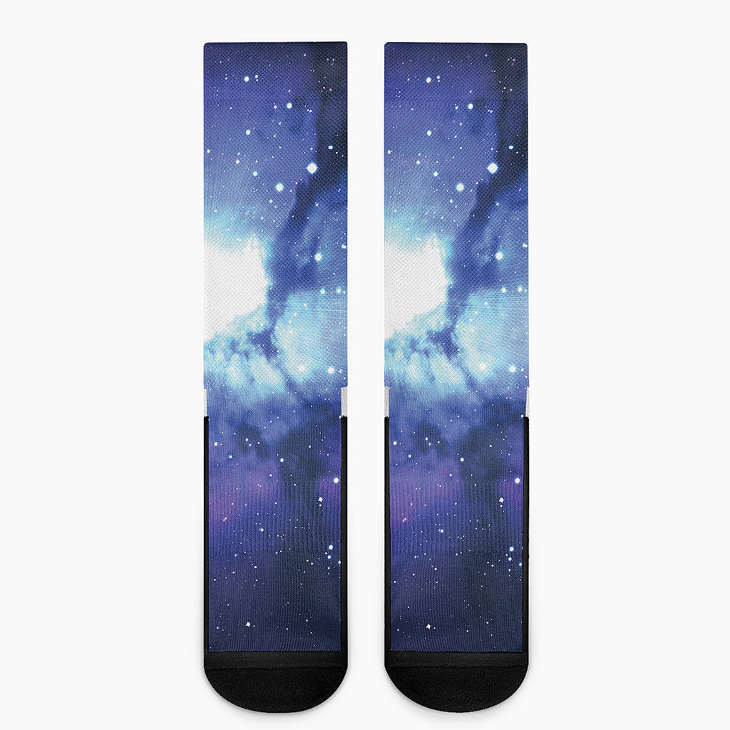 Nebula Space Print Crew Socks