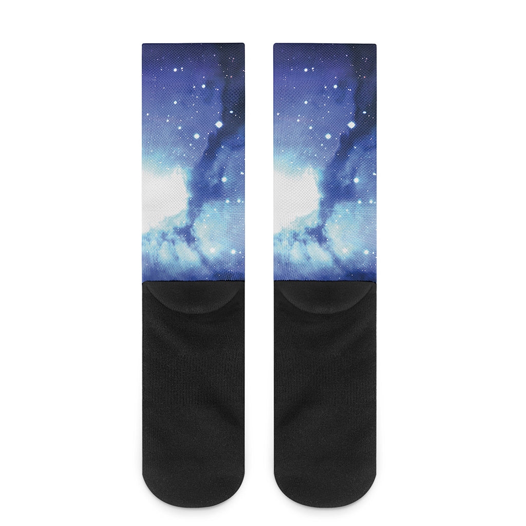 Nebula Space Print Crew Socks