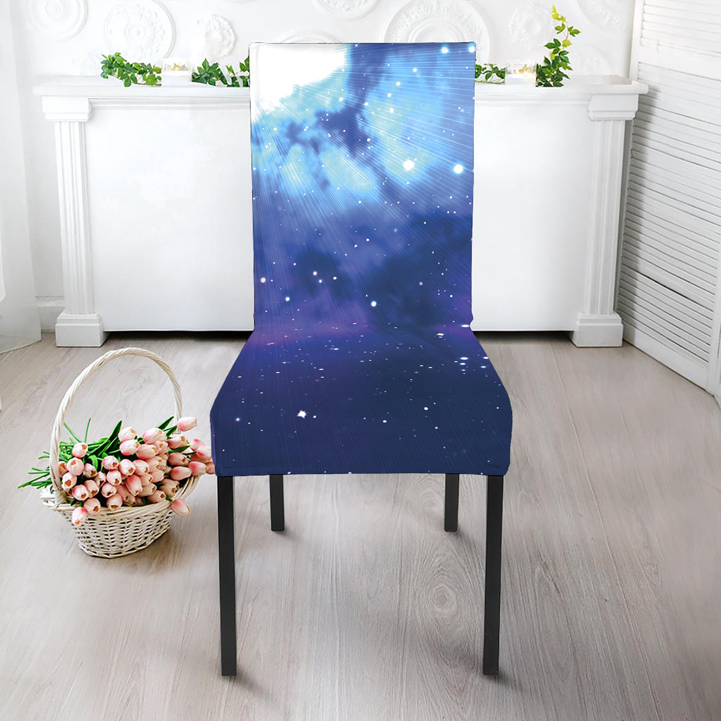 Nebula Space Print Dining Chair Slipcover
