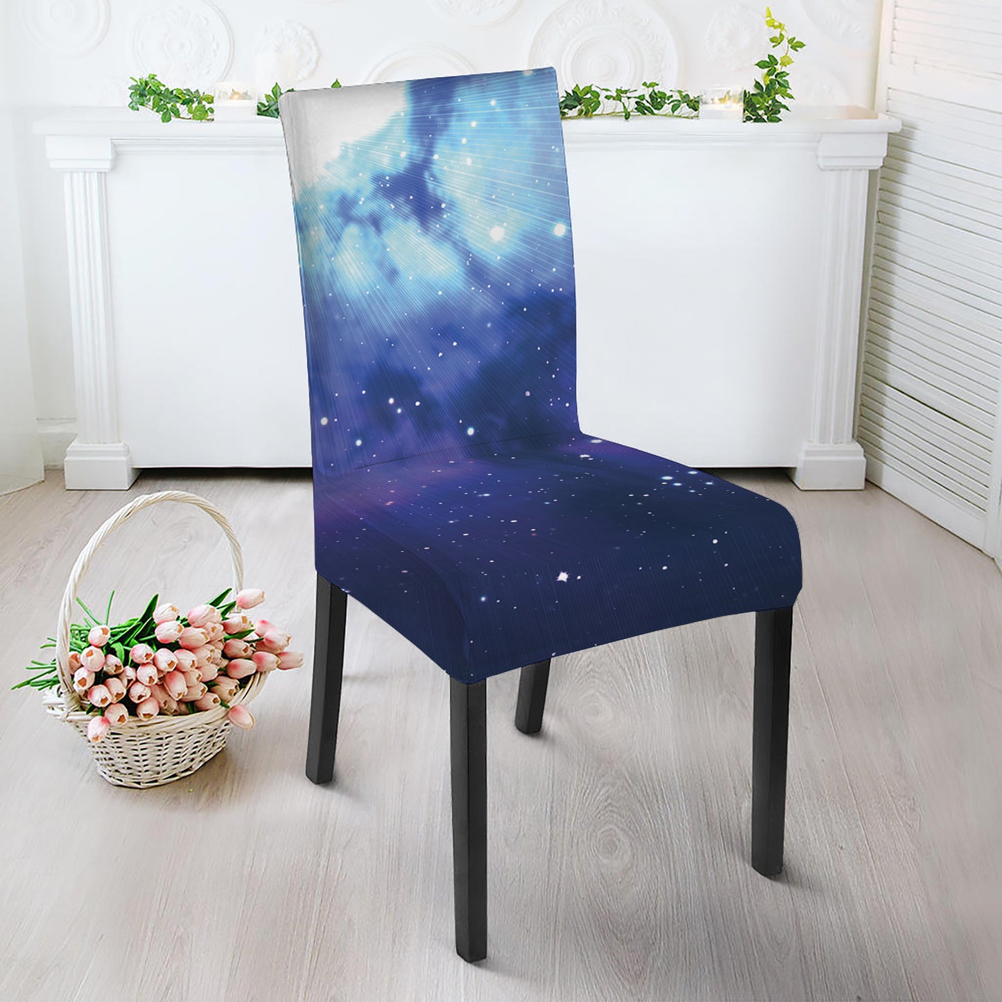 Nebula Space Print Dining Chair Slipcover
