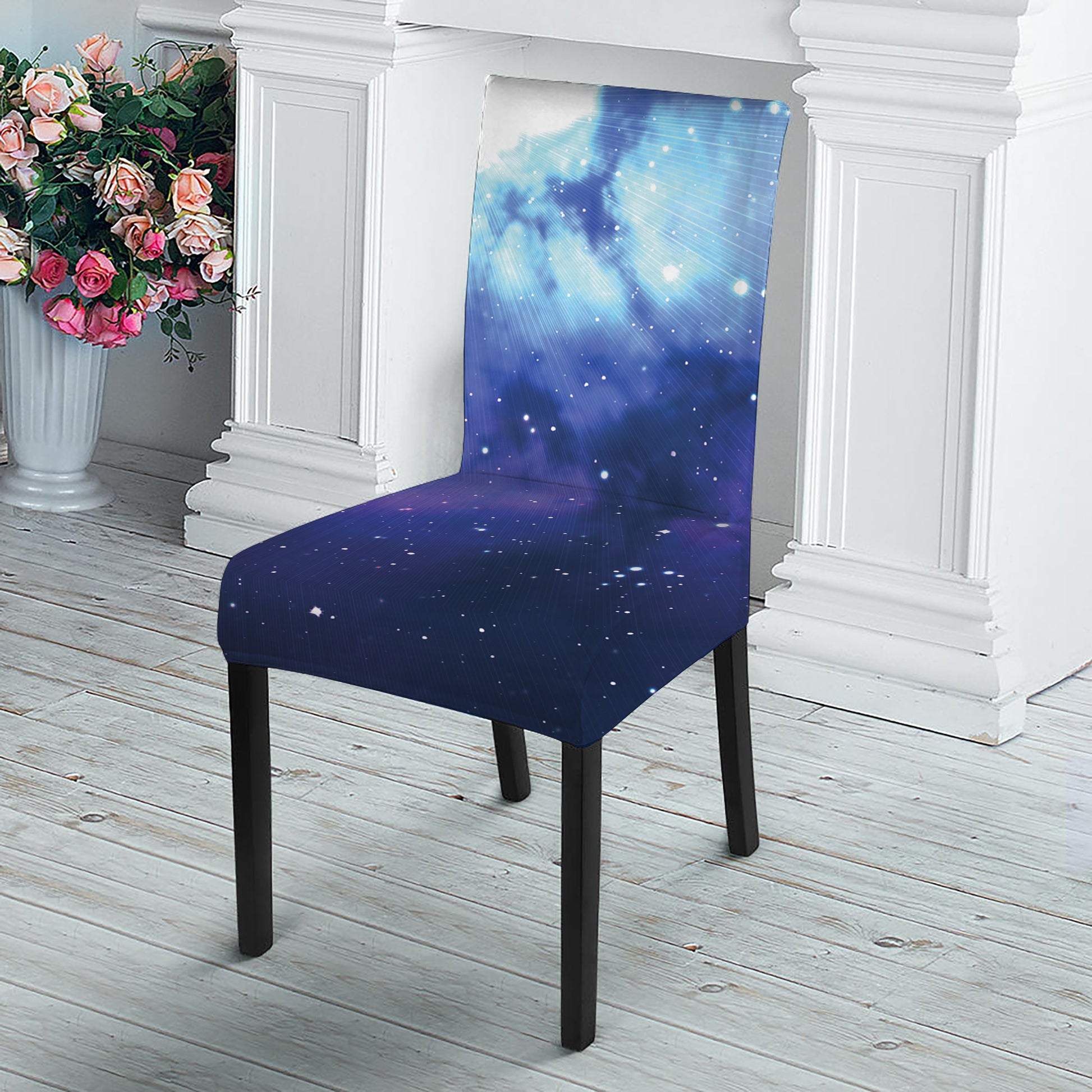 Nebula Space Print Dining Chair Slipcover