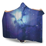 Nebula Space Print Hooded Blanket
