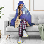 Nebula Space Print Hooded Blanket