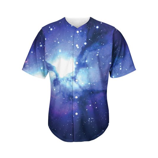 Nebula Space Print Men's Baseball Jersey