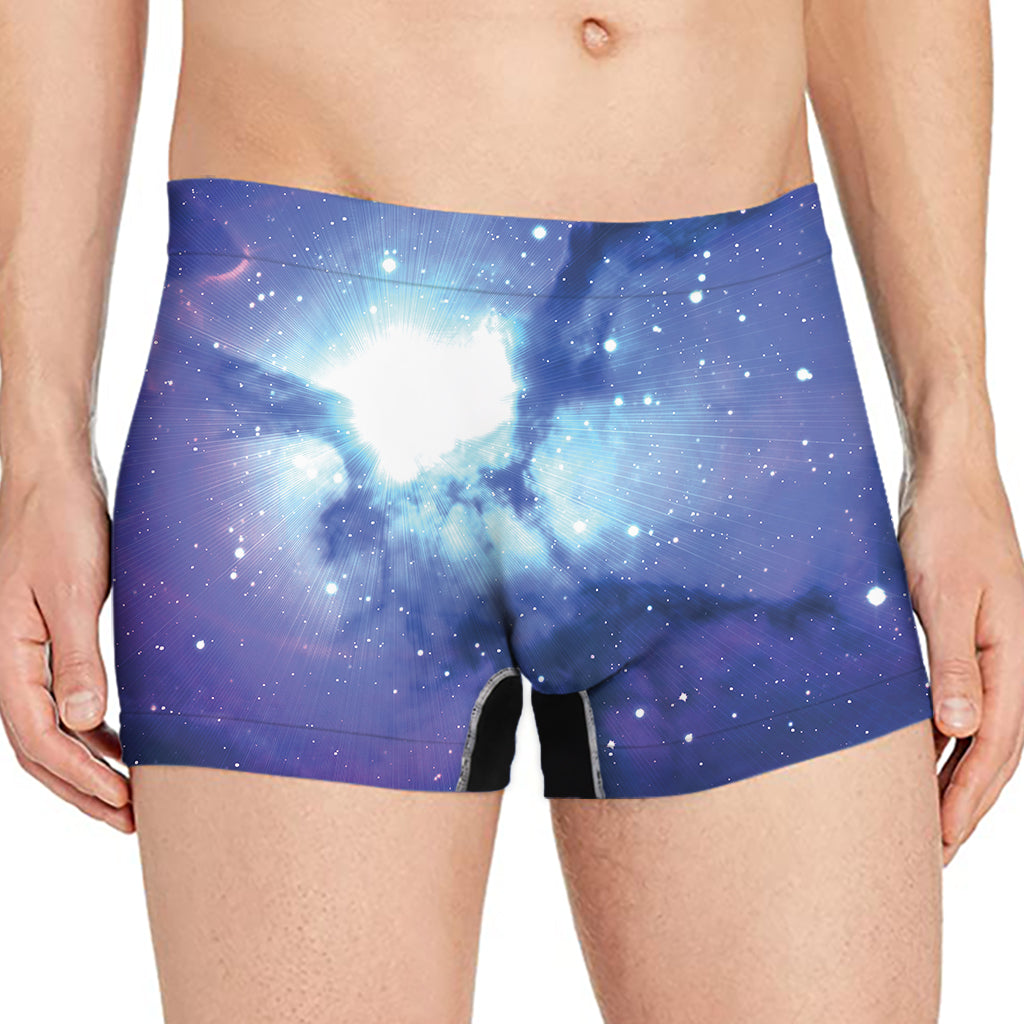 Nebula Space Print Men's Boxer Briefs