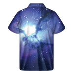 Nebula Space Print Men's Short Sleeve Shirt