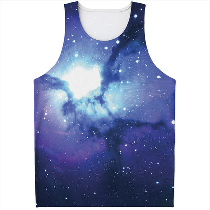 Nebula Space Print Men's Tank Top