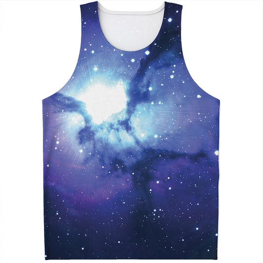 Nebula Space Print Men's Tank Top