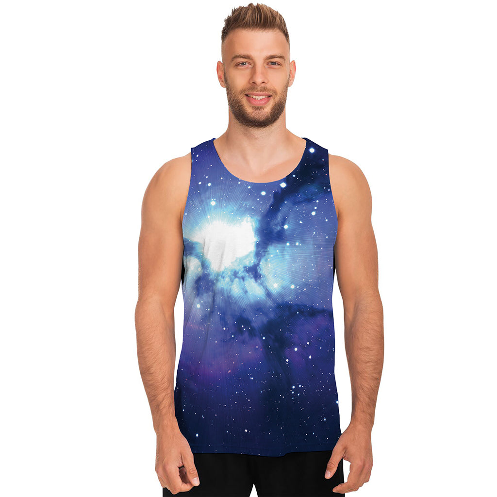 Nebula Space Print Men's Tank Top