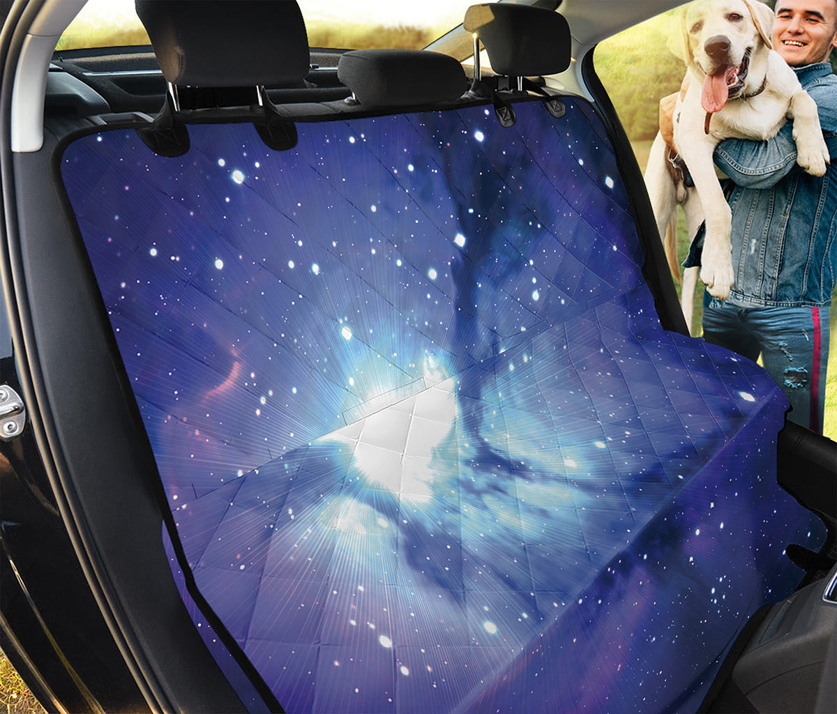 Nebula Space Print Pet Car Back Seat Cover