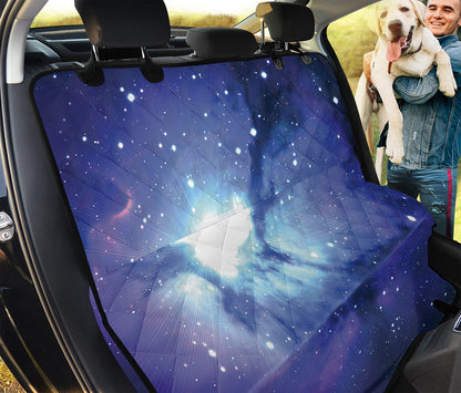 Nebula Space Print Pet Car Back Seat Cover