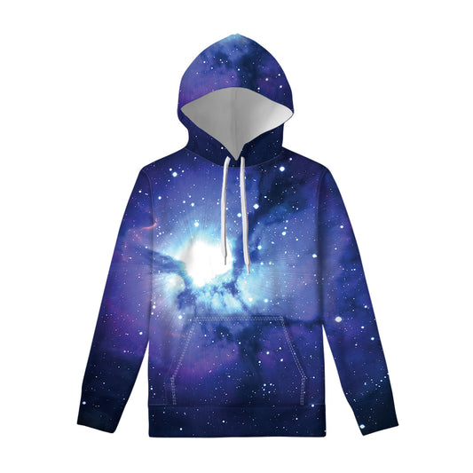 Nebula Space Print Pullover Hoodie