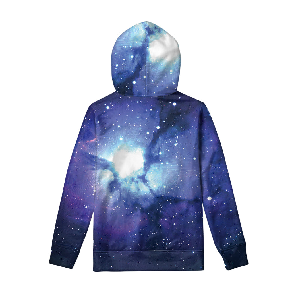 Nebula Space Print Pullover Hoodie