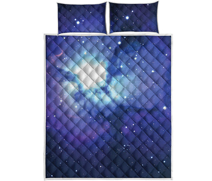 Nebula Space Print Quilt Bed Set