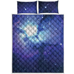 Nebula Space Print Quilt Bed Set