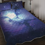 Nebula Space Print Quilt Bed Set