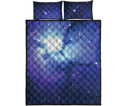 Nebula Space Print Quilt Bed Set