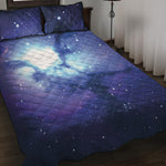 Nebula Space Print Quilt Bed Set