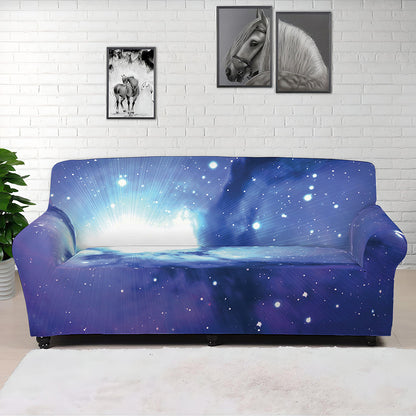 Nebula Space Print Sofa Cover