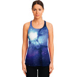 Nebula Space Print Women's Racerback Tank Top