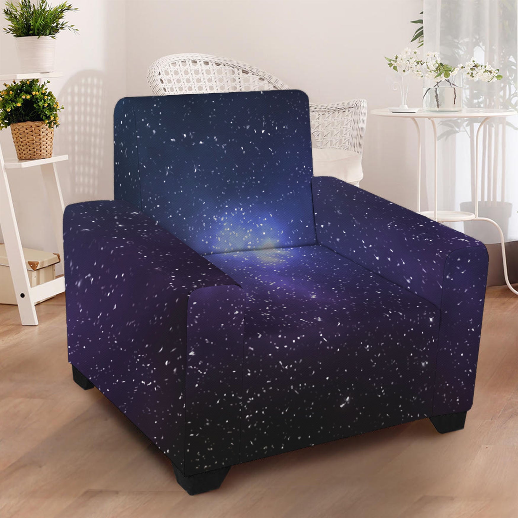 Nebula Universe Galaxy Deep Space Print Armchair Slipcover