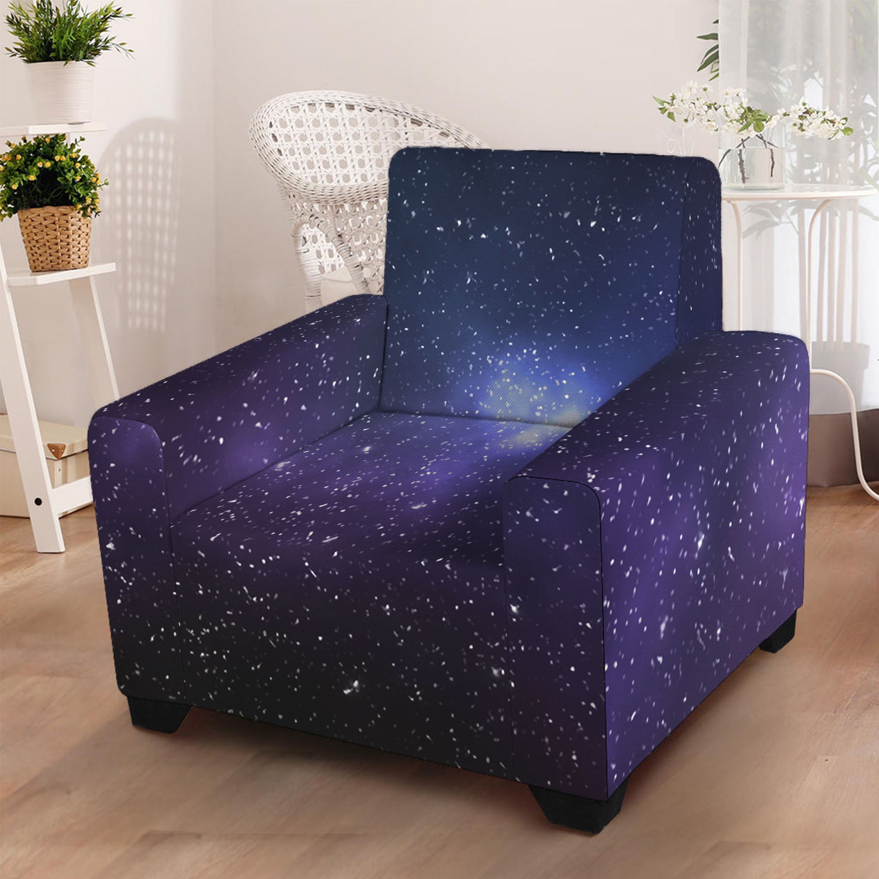 Nebula Universe Galaxy Deep Space Print Armchair Slipcover