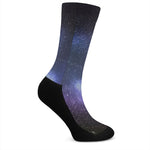 Nebula Universe Galaxy Deep Space Print Crew Socks