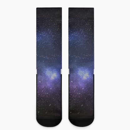 Nebula Universe Galaxy Deep Space Print Crew Socks