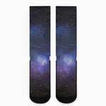 Nebula Universe Galaxy Deep Space Print Crew Socks