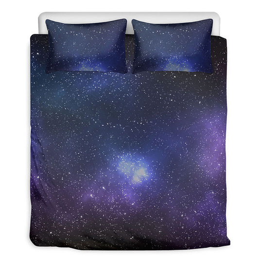 Nebula Universe Galaxy Deep Space Print Duvet Cover Bedding Set