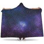 Nebula Universe Galaxy Deep Space Print Hooded Blanket