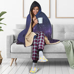 Nebula Universe Galaxy Deep Space Print Hooded Blanket