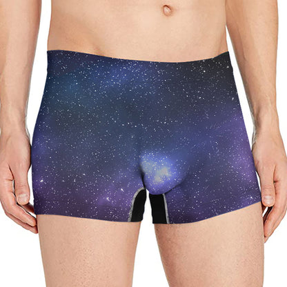 Nebula Universe Galaxy Deep Space Print Men's Boxer Briefs
