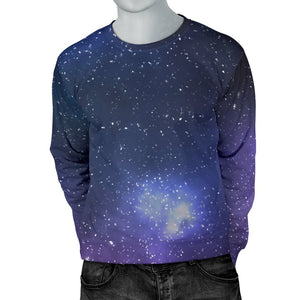 Nebula Universe Galaxy Deep Space Print Men's Crewneck Sweatshirt GearFrost