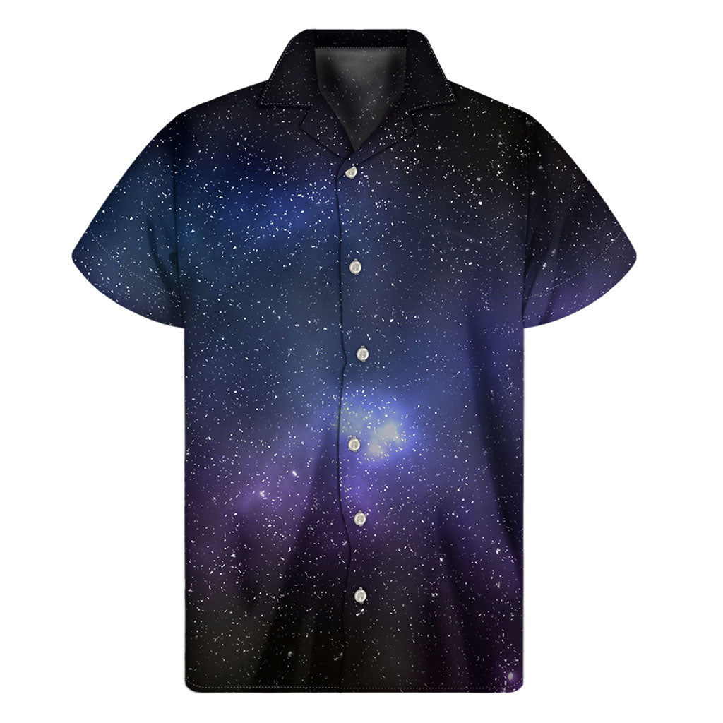 Nebula Universe Galaxy Deep Space Print Men's Short Sleeve Shirt