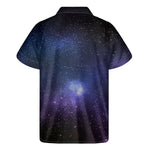 Nebula Universe Galaxy Deep Space Print Men's Short Sleeve Shirt