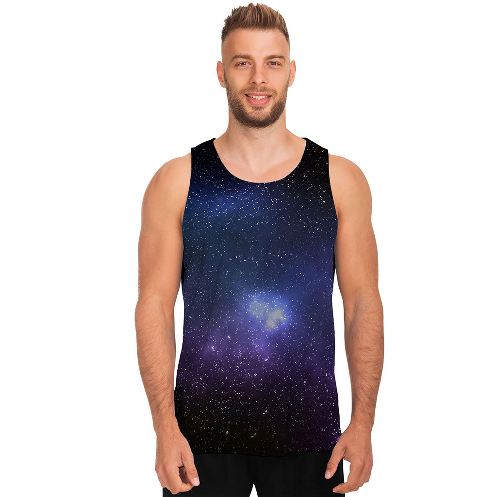 Nebula Universe Galaxy Deep Space Print Men's Tank Top