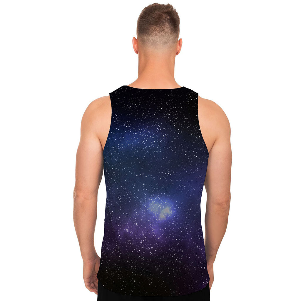 Nebula Universe Galaxy Deep Space Print Men's Tank Top