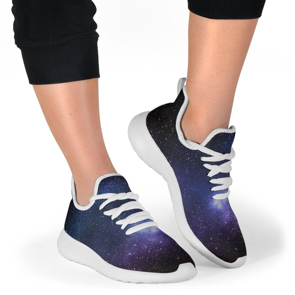 Nebula Universe Galaxy Deep Space Print Mesh Knit Shoes GearFrost