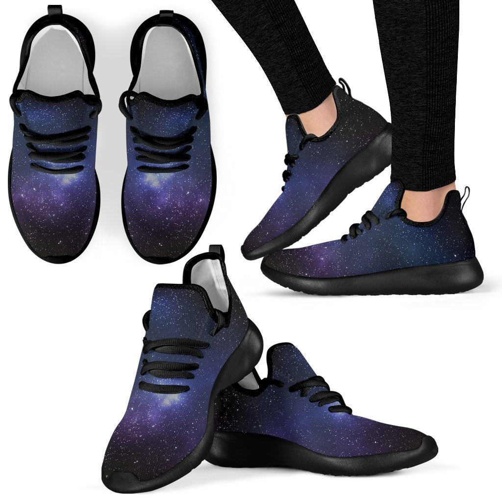 Nebula Universe Galaxy Deep Space Print Mesh Knit Shoes GearFrost